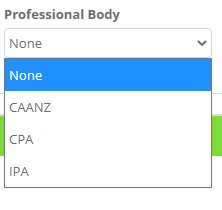 Select a Professional Body